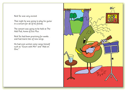 Sample page from Nick Six's book