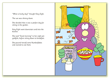 Sample page from Katy Eight's book